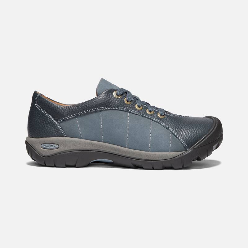 Keen Presidio Turnschuhe Damen DE-51438 Flint Stone/Steel Grey - Keen Damenschuhe Blau